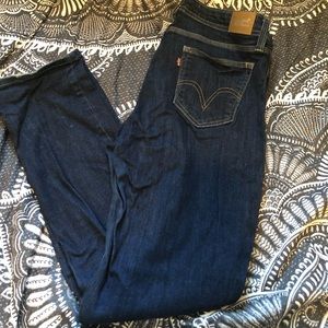 Dark Wash Levi Curvy 529 Skinny Jeans